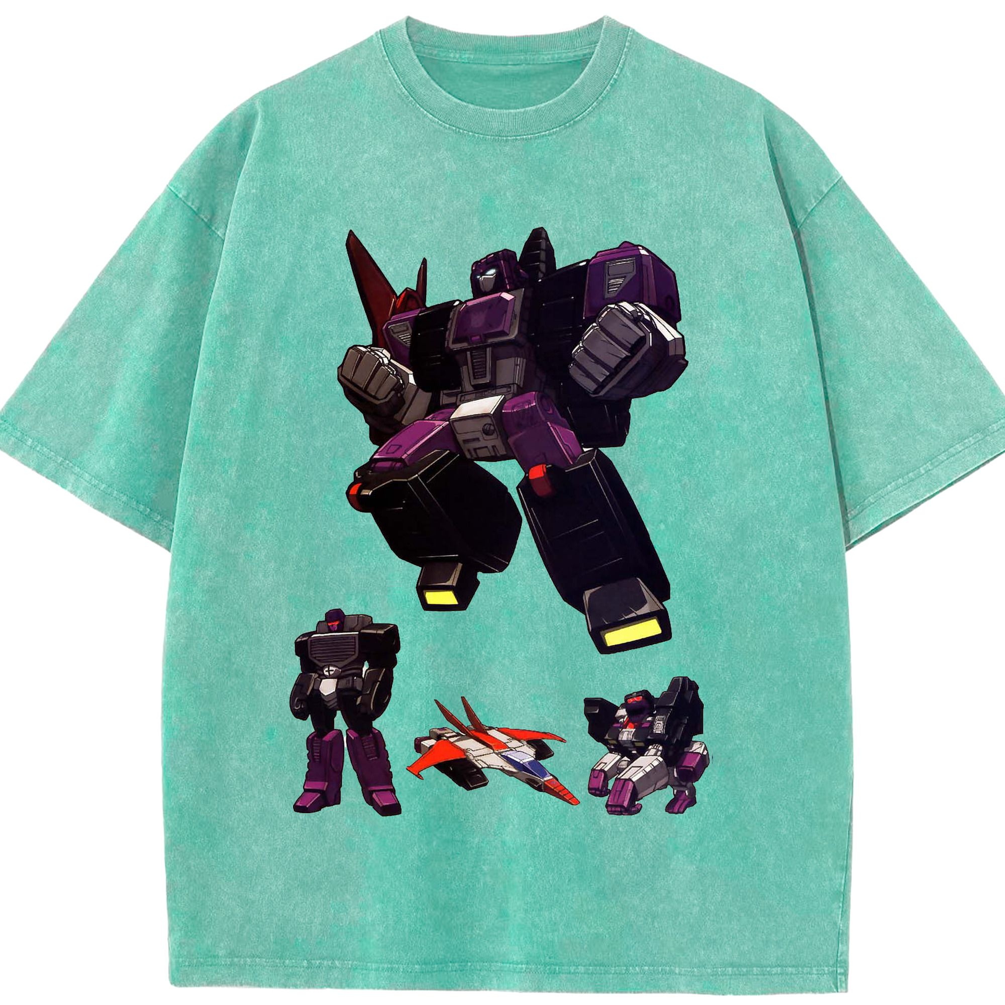（画像用）  綿100% ヴィンテージ風 半袖Tシャツ（フロントプリント）